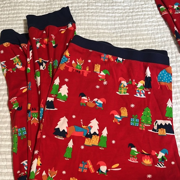 Christmas pajamas plus size Wondershop PJ Set gnomes red 2x - Picture 4 of 5